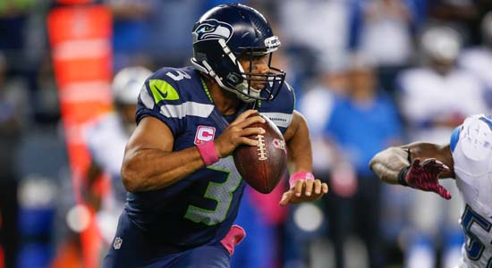 Quarterback Russell Wilson #3 of the Seattle Seahawks- AFP