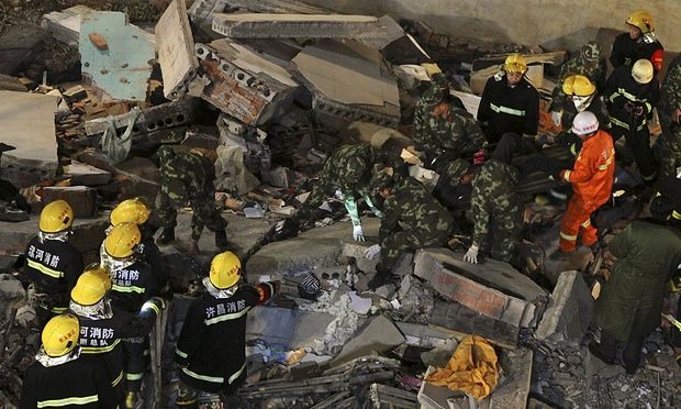 Three killed in China building collapse