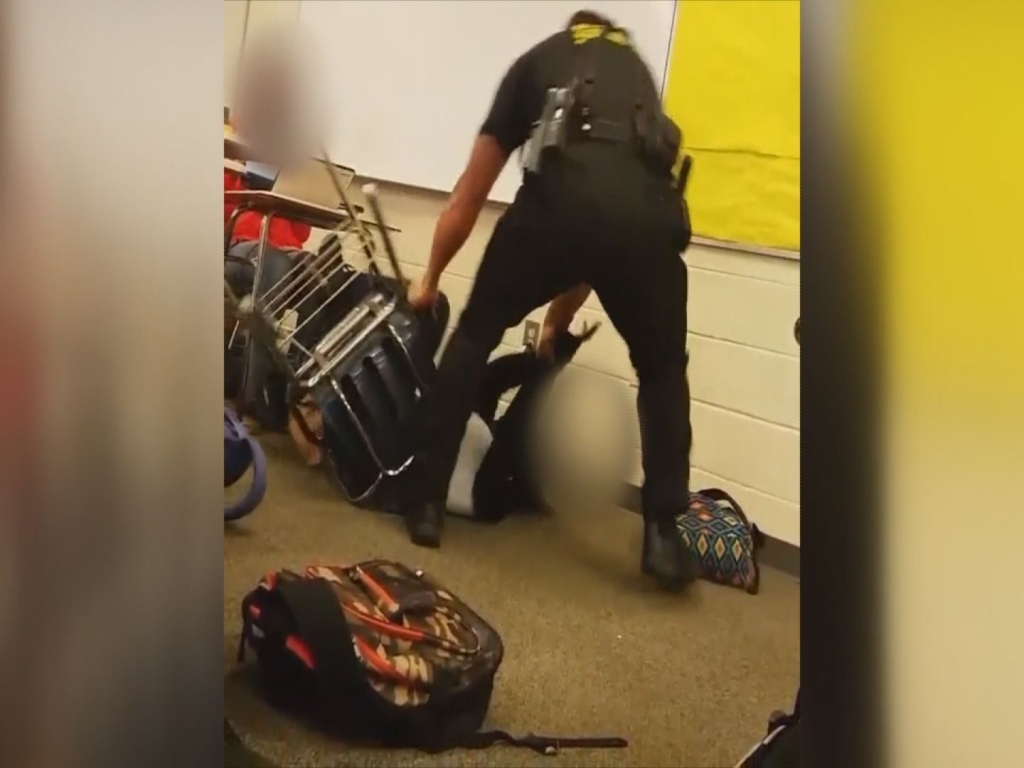 Sheriff: School officer fired after tossing student in class