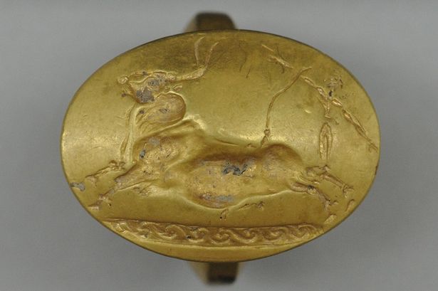 A signet ring found inside an ancient tomb