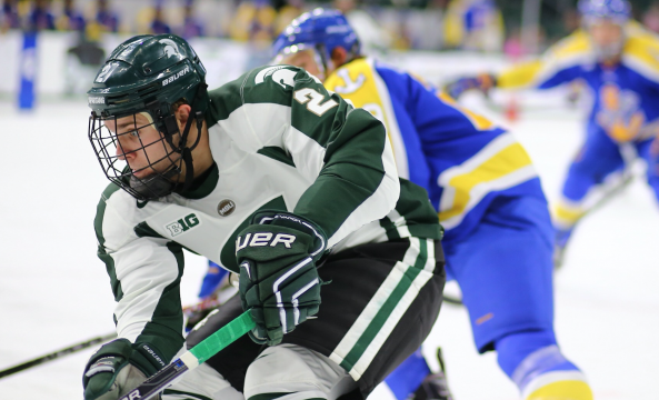 Rey Del Rio				
					NCAA Hockey Lake Superior holds off Michigan State 4-2