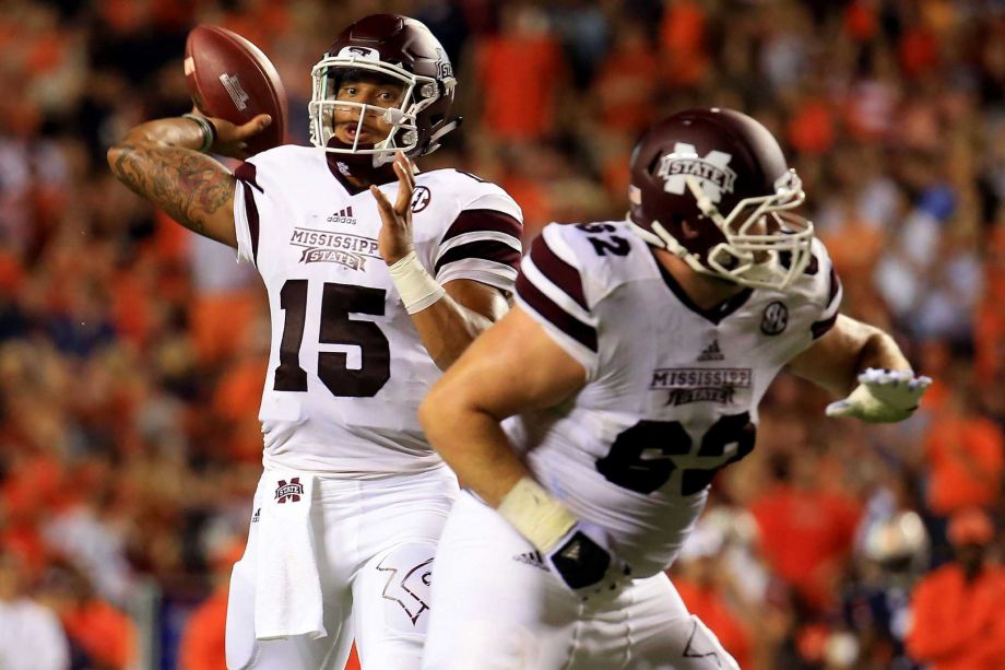 Mississippi State quarterback Dak Prescott had 356 yards of total offense and five touchdowns in the Bulldogs 48-31 victory over Texas A&M this past season