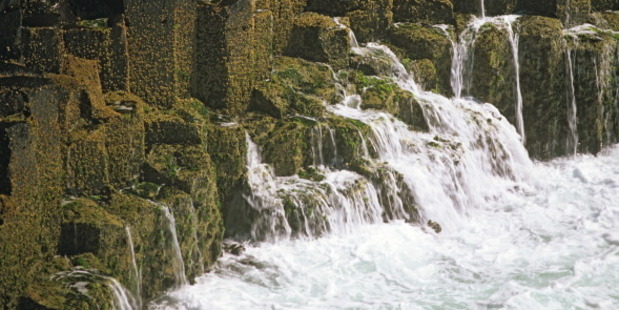 Rock formations at Fingal Head