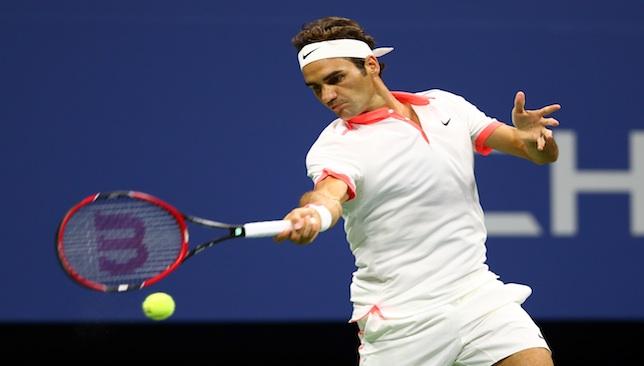 Federer was in action for the first time since his US Open final defeat to Novak Djokovic in New York