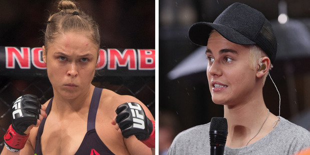 Ronda Rousey is not someone you want to annoy but Justin Bieber has