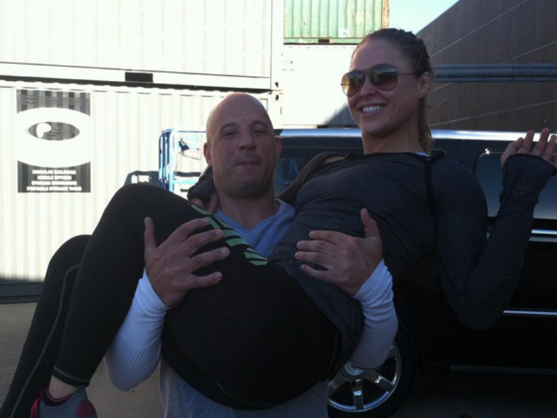 Vin Diesel Ronda Rousey