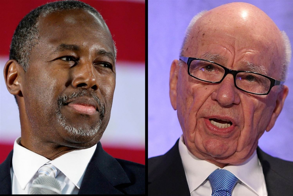 Image Ben Carson and Rupert Murdoch