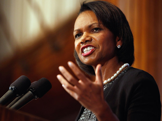 Former secretary of state Condoleezza Rice