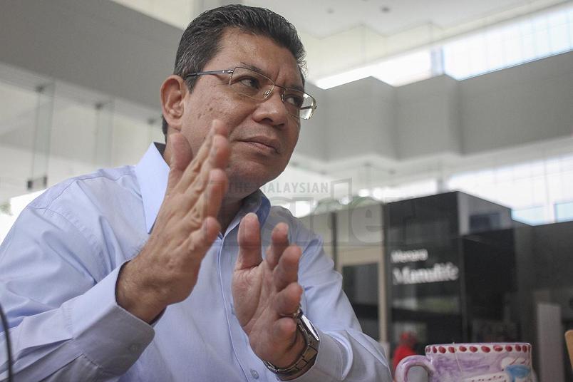 Datuk Saifuddin Abdullah speaks during an interview with The Malaysian Insider Kuala Lumpur. – The Malaysian Insider pic by Seth Akmal