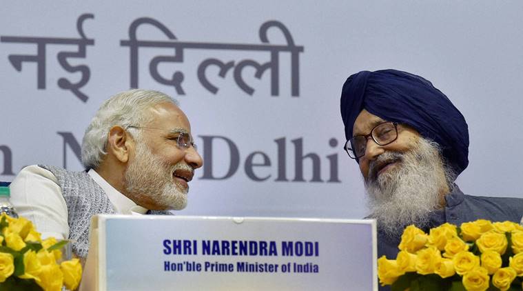 Narendra Modi Parkash Singh Badal