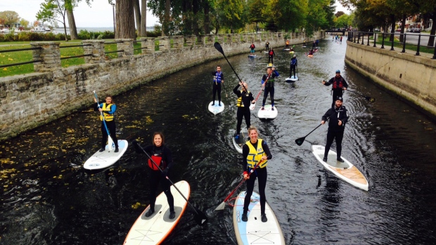 Paddleboard and kayak protest