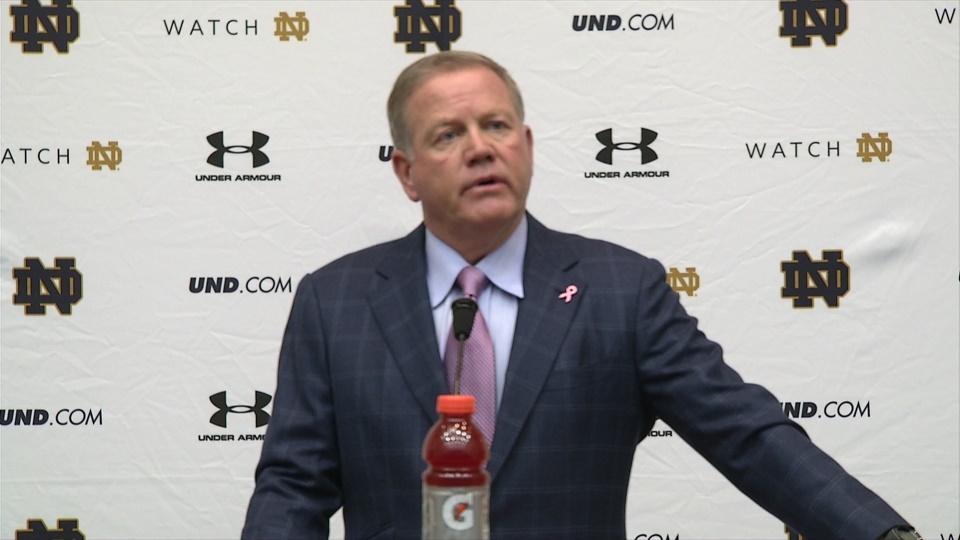 Notre Dame coach Brian Kelly told his players not to expect a team in disarray when the 14th-ranked Fighting Irish face rival Southern California playing under interim coach Clay Helton on Saturday