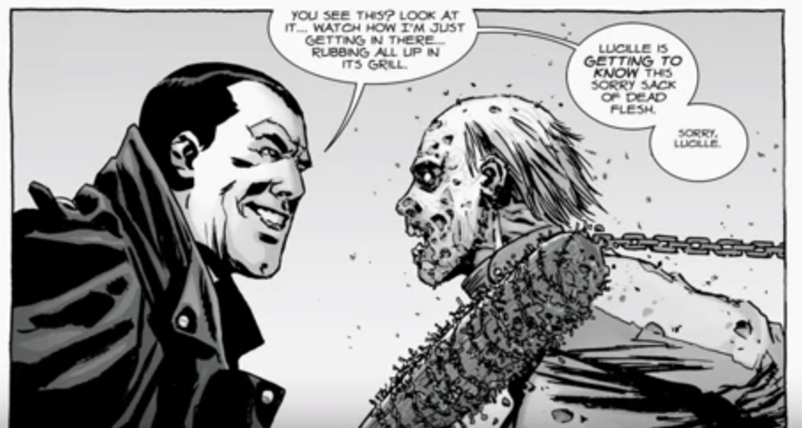 Negan the walking dead issue 122