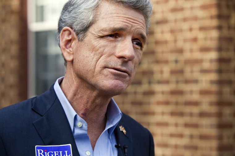 Scott Rigell talks Tuesday Nov. 4 2014 at his campaign headquarters in Virginia Beach