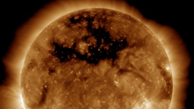 A Huge Gash Just Appeared On the Sun