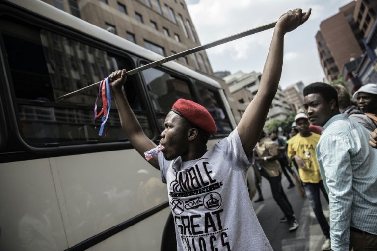 South Africa student protests target ruling ANC headquarters