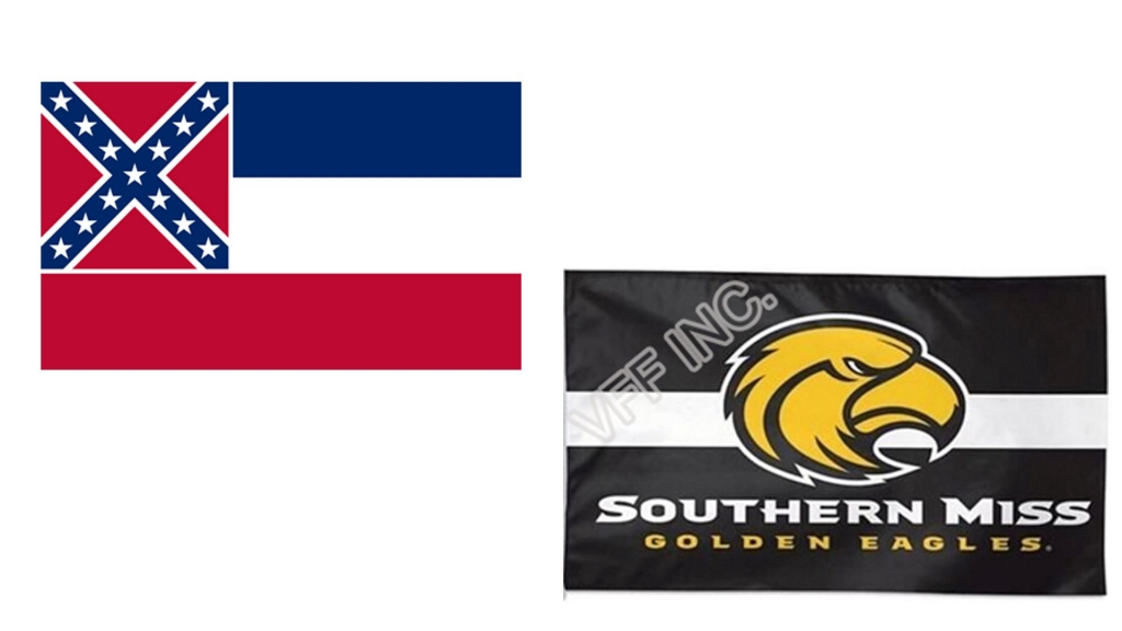 Southern Miss takes down state flag university flag from campus