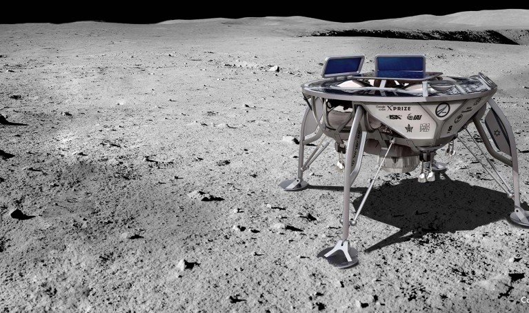 SpaceIL's resdesigned lunar probe which may make Israel only the 4th country to land a rover on the moon