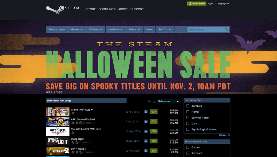 The Steam Halloween Sale Is on Now