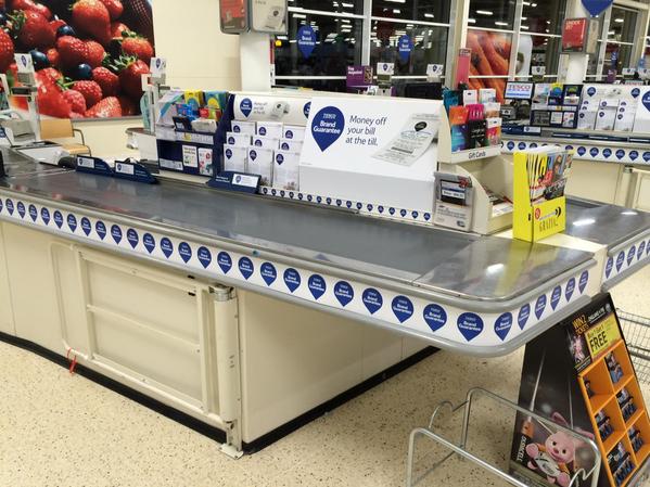 All out at checkouts too- a comprehensive launch certainly