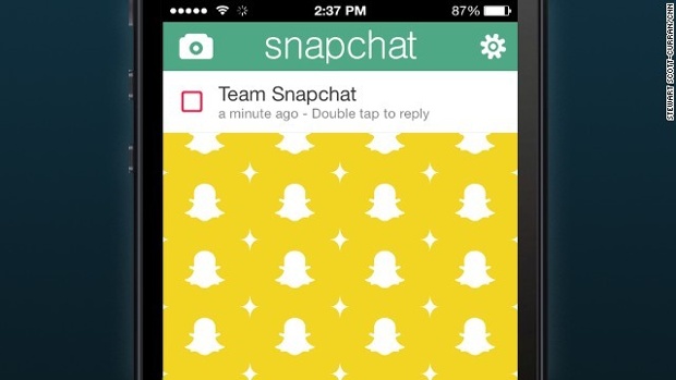 Snapchat on phone