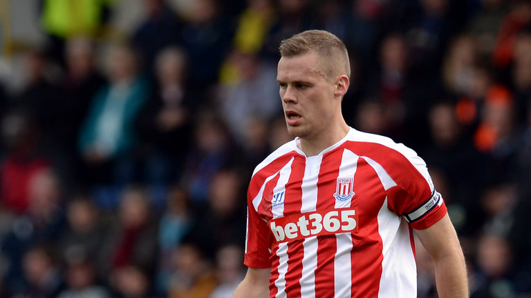 Stoke City skipper Ryan Shawcross is not yet ready for first team action