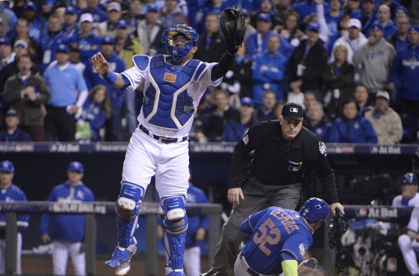 KC Royals Salvador Perez Shin Guard Substance Could Force Rule Change