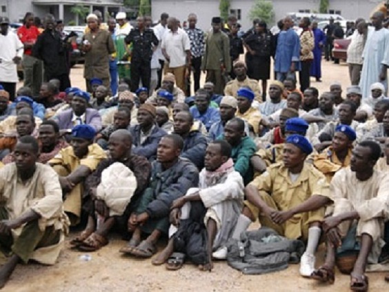 Surrendered Boko Haram members