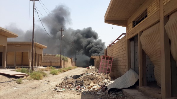 US-led coalition fighter jets- including the Iraqi Air Force- have been pounding ISIL positions such as this one in Fallujah Iraq. But human rights organizations say they are concerned at the number of civilian casualties in such operations