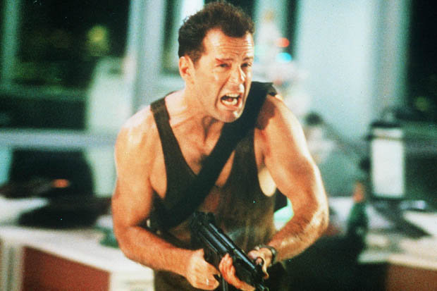 Bruce Willis in Die Hard