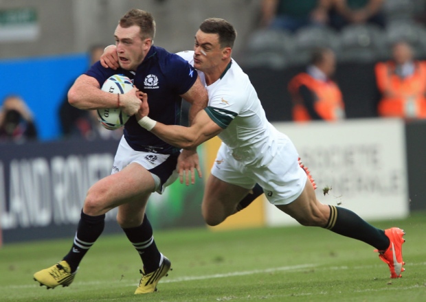 Stuart Hogg in action against South Africa