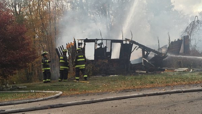 Woman escapes as explosion tears apart Taunton home