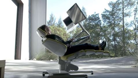 The Altwork Station lets users work while lying down