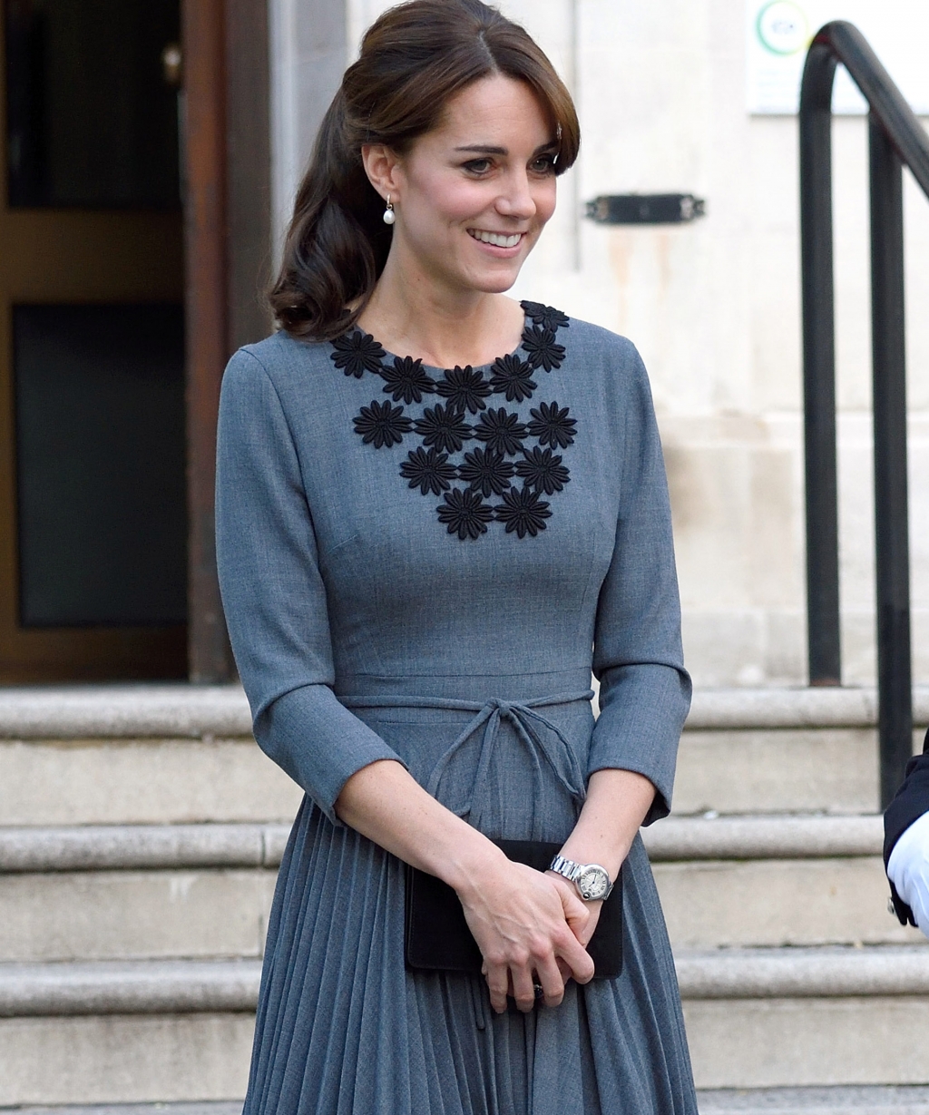 The Duchess leaving a royal engagement at Chance UK in London yesterday