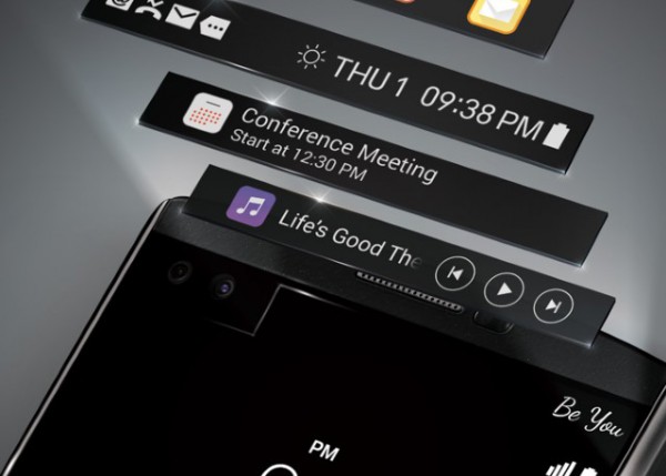 New LG V10 renders confirm 'ticker display' and textured backing