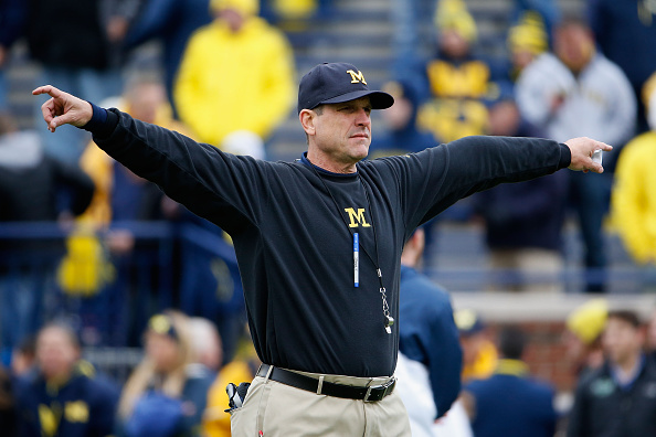 Michigan head coach Jim Harbaugh