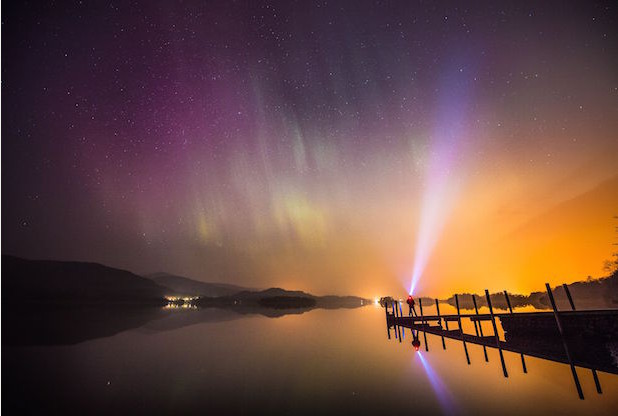 The Northern Lights could be seen over Wales tonight       	      	     VIEW