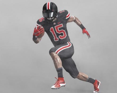 The all-black uniforms contiue the tradition of OSU rolling out alternative uniforms for at least one game a year