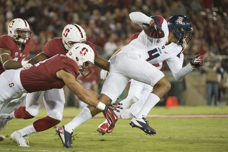 The key to beating the Stanford defense is moving the ball on the ground.- Kyle Terada-USA TODAY Sports