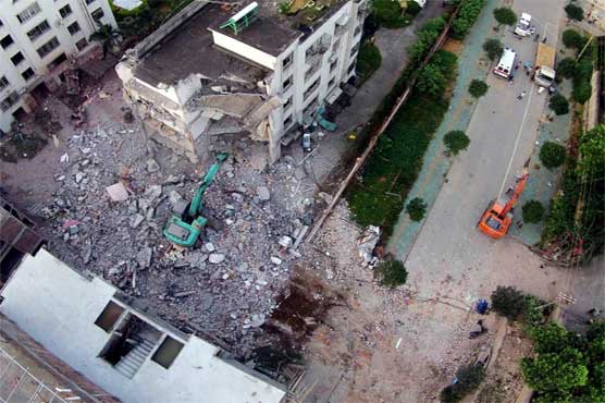 The latest blast occurred in the early morning in a residential building in Liucheng