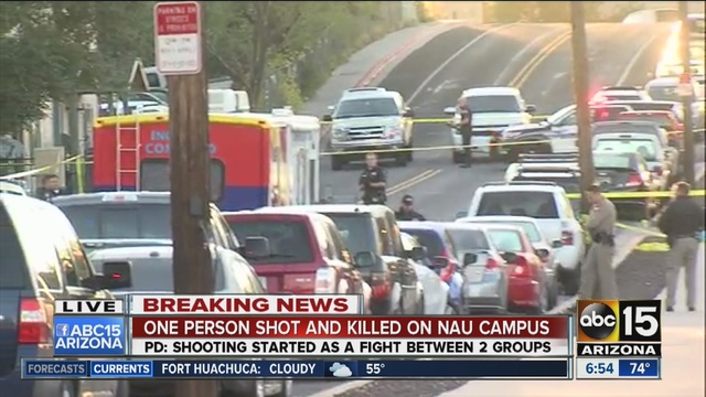 The shooting started as a fight between two groups.                      KNXV