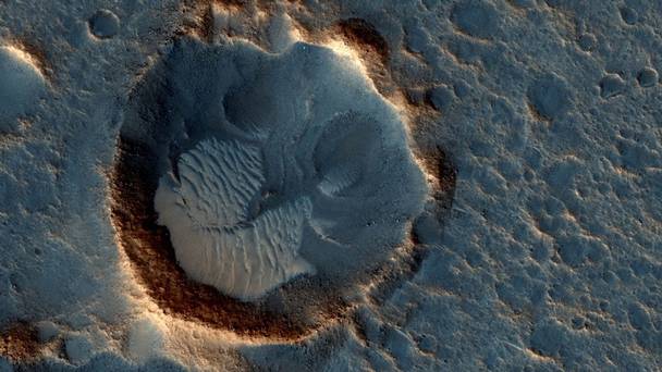 This Nasa image shows the Acidalia Planitia region of Mars as depicted in the new movie The Martian