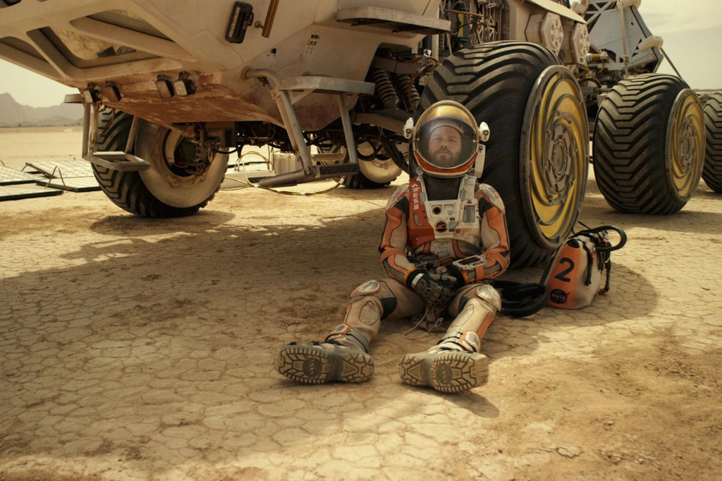 Century Fox shows Matt Damon in a scene from the film'The Martian