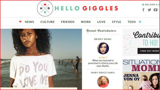 Time snaps up women focused lifestyle site Hello Giggles for $20-$30m