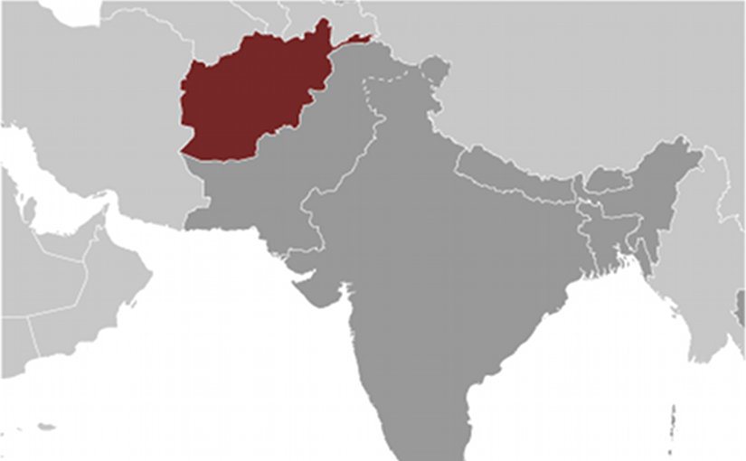 Location of Afghanistan. Source CIA World Factbook