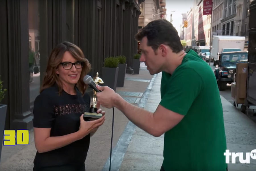 Tina Fey and Bill Eichner Billy on the Street