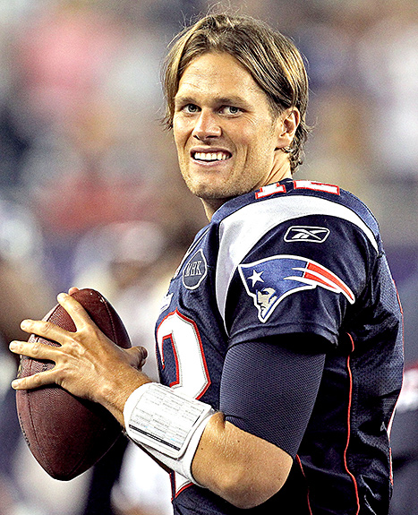 Tom Brady at Gillette Stadium in Foxborough Massachusetts