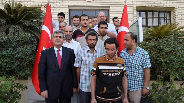 Turkish workers who were kidnapped in Iraq have been released