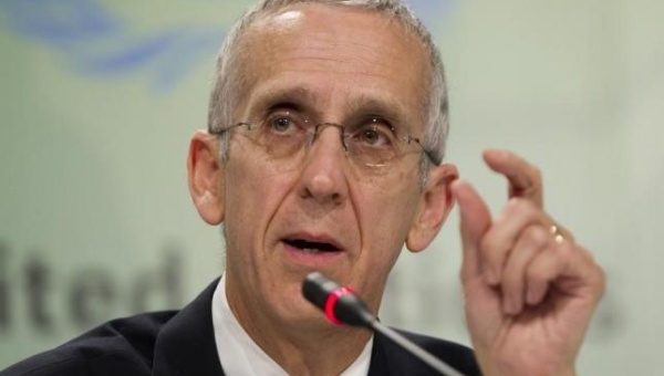 U.S. Envoy for Climate Change Todd Stern speaks during a news conference in Durban Dec. 5 2011