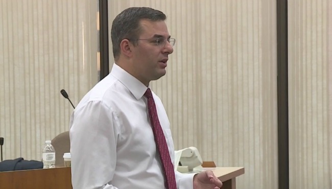 U.S. Rep. Justin Amash at a town hall meeting in Grand Rapids on Oct. 14 2015